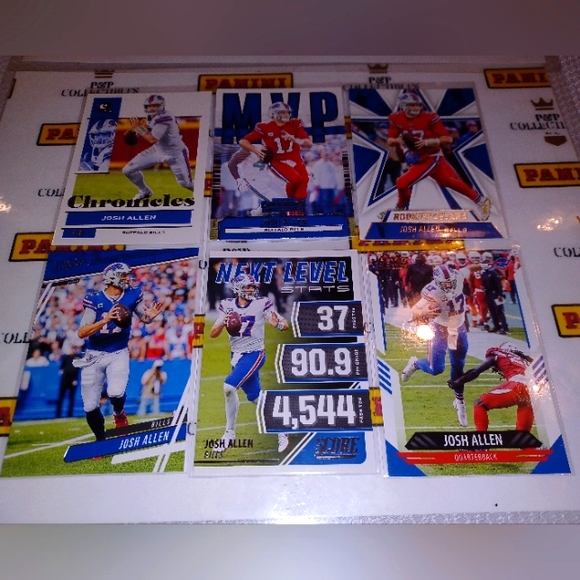 Panini Toys Josh Allen Football Cards Lot New Buffalo Bills Nfl